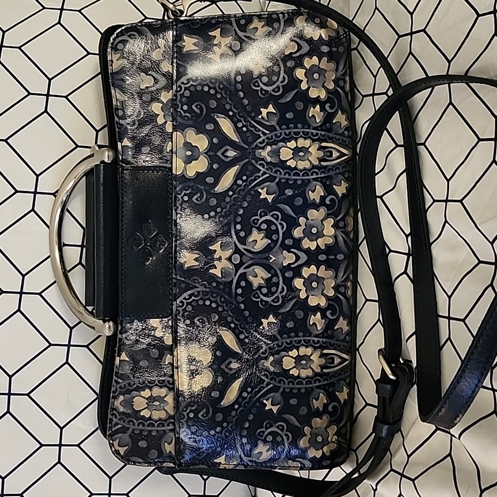 EUC Patricia Nash Hadfield Top Handle Crossbody - Italian Folklore
